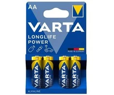 Elementai VARTA LONGLIFE POWER, AA, šarminiai, 4 vnt