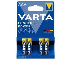 Elementai VARTA LONGLIFE POWER, AAA, šarminiai, 4 vnt
