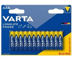Elementai VARTA LONGLIFE POWER, AAA, šarminiai, 12 vnt