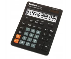 Eleven Calculator SDC554S skaičiuotuvas juodas tabletop 14 places dual power supply