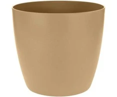 Elho Dekoratyvinis gėlių vazonas Brussels round mini D9.5cm H8.7cm plastikinis/aukso s.