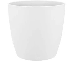 Elho Dekoratyvinis gėlių vazonas Brussels round mini D12.5cm H11.4cm plastikinis/baltas