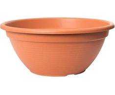 Elho Lėkštas gėlių vazonas Original D34cm H14.6cm plastikinis/t.rudas