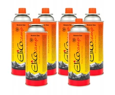 Elico DUJOS TOURIST COOKER BURNER CARTRIDGE x6 cartridge camping 220g 400ml