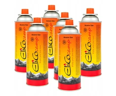 Elico DUJOS TOURIST COOKER BURNER CARTRIDGE x6 cartridge camping 220g 400ml