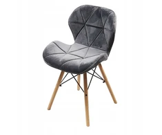 Bm Design Eliot Velvet kėdė, pilka – aksominė