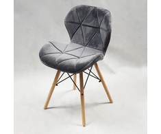 Bm Design Eliot Velvet kėdė, pilka – aksominė