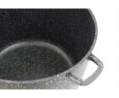 Elitehoff Puodas 6l 24cm su dangčiu, marmurinė danga