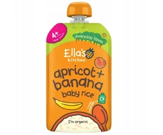 Ella's Kitchen BIO desertiniai ryžiai vaikams, bananai ir abrikosai 120 g