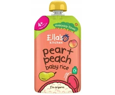 Ella's Kitchen Bio Dessert Baby ryžiai, kriaušė ir persikas 120 g