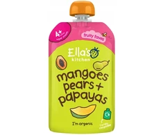 Ella's Kitchen BIO Mango, kriaušių ir papajos desertas nuo 4 mėnesių 120g