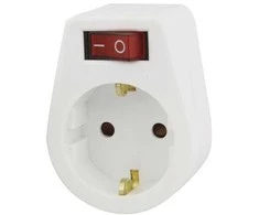 El.lizdas su įžem.ir jun. Emos 230V/10A baltas