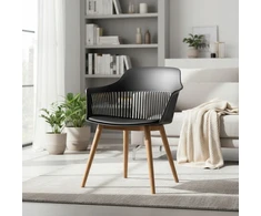 Elmeri ATITINĖ KĖDĖ SU CUSHION GARDEN Juodas SVETAINES FOTOLAS BALKONAS UV FILTU