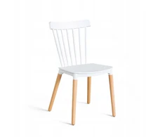 Elmeri Skandinaviško stiliaus kėdė, balto buko retro kojos, PREMIUM Kitchen Showroom