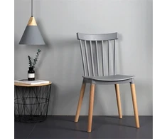 Elmeri Skandinaviško stiliaus kėdė, pilkos buko spalvos retro kojos, PREMIUM Kitchen Showroom