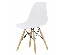 Elmeri Skandinaviško stiliaus kėdė su balto buko kojomis, skirta PREMIUM Kitchen Living Room
