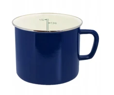ELO Emaliuotas pieno puodas 1,6L 14cm retro mėlynas indukcijai