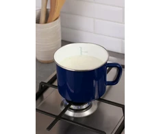 ELO Emaliuotas pieno puodas 1,6L 14cm retro mėlynas indukcijai