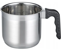 ELO Pieno puodelis 14 cm su rankena 1,6 l aukštos kokybės plienas