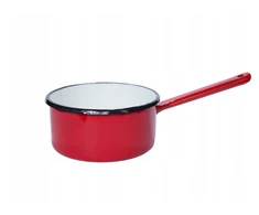 Elo Pol APSAUGUS STOVAS SU BOTONU Emaliuotas puodas 18cm 2,25L RAUDONAS EloPol 1188