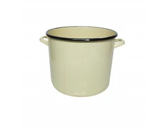 Elo Pol AUKŠTAS EMALINIS PUODAS, KREMINIS, 16cm, 2-16K
