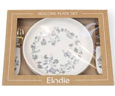 Elodie Details silikoninės lėkštutės ir stalo įrankių rinkinys Garden Leo Toile