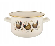 Emalia Pleszew EMALINIS PUODAS, AUKSO BAŽNYČIA, EMALINIS PLESZEW, 18 CM, 3 L