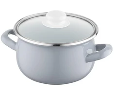 Emalia Pleszew EMALINIS PUODAS GRIS ENAMEL PLESZEW 16 CM 2,2 L