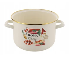Emalia Pleszew EMALINIS PUODAS ROMANO ENAMEL PLESZEW 22 CM 5.4L