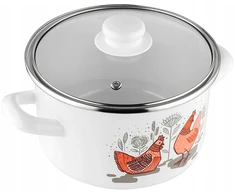 Emalia Pleszew EMALINIS PUODAS RUBINKA ENAMEL PLESZEW 18CM 2,6L