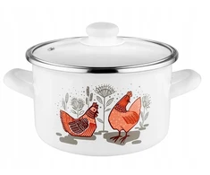 Emalia Pleszew EMALINIS PUODAS RUBINKA ENAMEL PLESZEW 18CM 2,6L