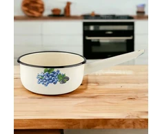 Emalia Pleszew Emaliuotas puodas BLUEBERRY PLESZEW ENAMEL 16CM 1,3L