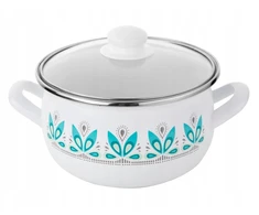 Emalia Pleszew Emaliuotas puodas CAMELLIA ENAMEL PLESZEW 18 CM 3L