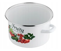 Emalia Pleszew Emaliuotas puodas KALINA ENAMEL PLESZEW 16 CM 2 L