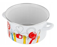 Emalia Pleszew Emaliuotas puodas PEPITO ENAMEL PLESZEW 22 CM 4,7L