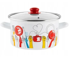 Emalia Pleszew Emaliuotas puodas PEPITO ENAMEL PLESZEW 22 CM 4,7L