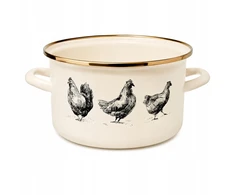 Emalia Pleszew ENAMEL PLESZEW Emaliuotas puodas 22 cm 5,8 l indukciniam KURY