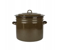Emalia Rybnik EMALINIS PUODAS 40L, DIDELIS PLATUS PUODAS SU DANGIU, TRADICINIS DIDELIAM.