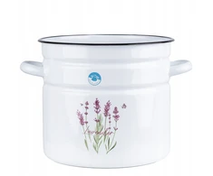 Emalia Rybnik TRADITIONAL Emaliuotas puodas ENAMEL RYBNIK LEVENDER 12L