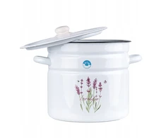 Emalia Rybnik TRADITIONAL Emaliuotas puodas ENAMEL RYBNIK LEVENDER 12L