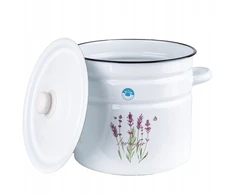 Emalia Rybnik TRADITIONAL Emaliuotas puodas ENAMEL RYBNIK LEVENDER 12L