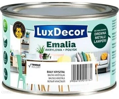 Emaliniai dažai LUXDECOR, blizgus, balto krištolo sp., 2,2 l