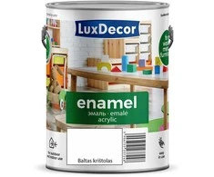 Emaliniai dažai LUXDECOR, blizgus, balto krištolo sp., 2,2 l