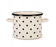 EMALINIS PUODAS AUKŠTAS 18CM INDUKCINĖS DUJINĖS EMALINĖS TRAUKOS OLKUSZ LARGE 3L