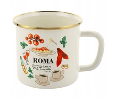 EMALINIS PUODAS Puodas Romano Emalia Pleszew 9cm 500ml