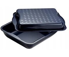 Emaliuota kepimo skarda su dangčiu 42x34x8 Dr. Oetker