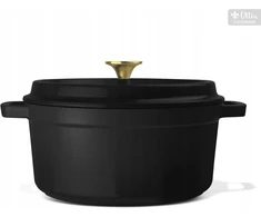 Emaliuotas ketaus puodas, žąsų kepsnys INDUKCIJAI, duonai, 5l, 26 cm