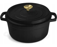 Emaliuotas ketaus puodas, žąsų kepsnys INDUKCIJAI, duonai, 5l, 26 cm