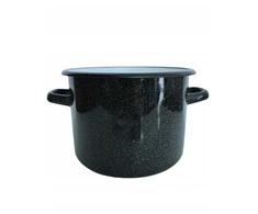 Emaliuotas puodas 2L 16cm Indukcinės dujos Dideli konservai Sriuba Igmar Granite