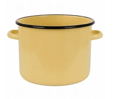 Emaliuotas puodas 5L 22cm Indukcinės dujos Dideli konservai Sriuba Igmar Kreminė